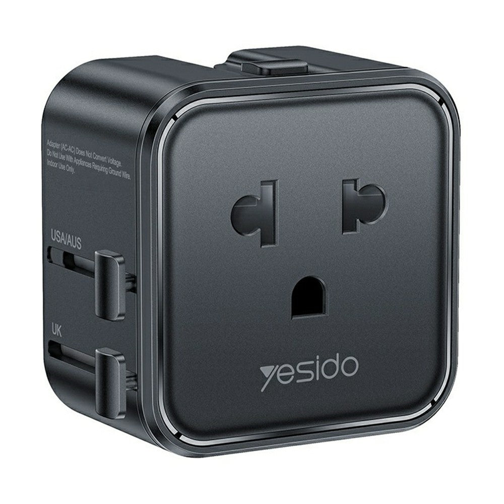 YESIDO MC46 Universal Travel Adapter Ultra Slim 2500W 10A International Power Plug