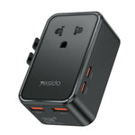 YESIDO MC47 4-Port 25W GaN Fast Charger Universal Travel Adapter with 2 USB-A + 2 USB-C Ports