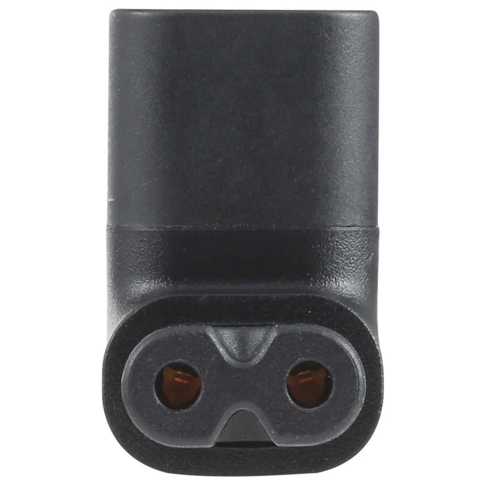 C7 to C8 Right Angle AC Power Socket Adapter