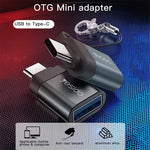 YESIDO GS06 Portable Type-C to USB OTG Connector Adapter with Keychain
