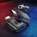 YESIDO GS06 Portable Type-C to USB OTG Connector Adapter with Keychain