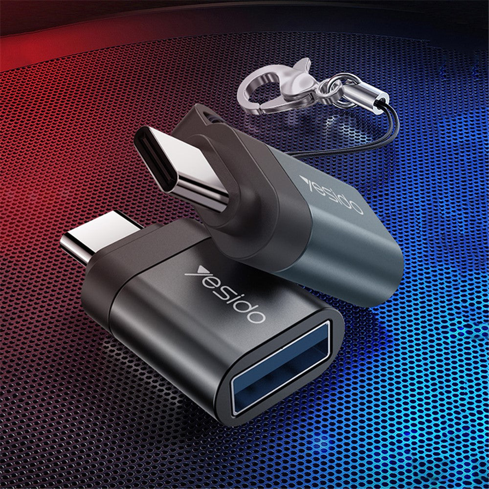 YESIDO GS06 Portable Type-C to USB OTG Connector Adapter with Keychain