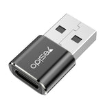 YESIDO GS09 USB Male to Type C Female Adapter OTG Connector Converter for MacBook Samsung