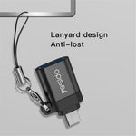 YESIDO GS07 Portable Micro USB to USB OTG Adapter with Keychain for Android Phone Tablet