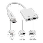 ENKAY HAT PRINCE ENK-AT106 USB C till 3,5 mm hörlursadapter Typ C hörlursuttag AUX-dongel ljudkonverterare