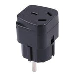 3-Hole AU to EU Plug Adapter Portable Travel Power Socket Conversion Plug
