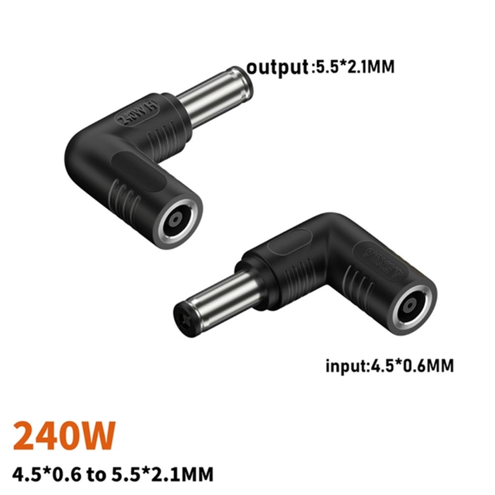 240W Mini Converter DC 4.5x0.6mm Female to DC 5.5x2.5mm Male Laptop Power Adapter Plug