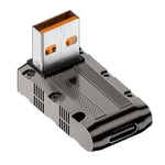 USB 3.1 Gen2 til Type-C Plug and Play Konverter 120W 10Gbps Vinkeladapter