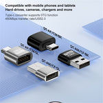 Til MacBook USB-C Han til USB 2.0 Hun Adapter 480 Mbps Dataoverførsel Laptop Konverter