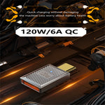 120W 10Gbps Mini Converter USB-A 3.1 Hun til Type-C Han Lige OTG Adapter