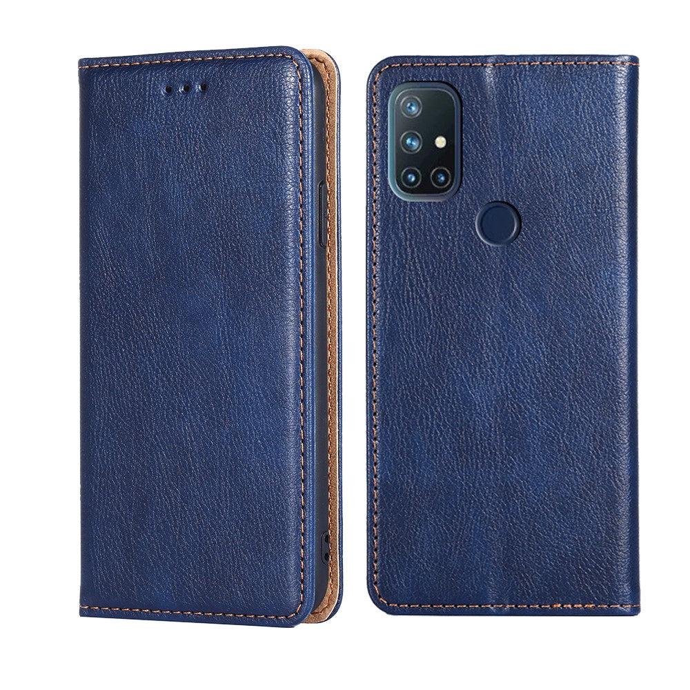 Plånboksfodral med självabsorberande läder för OnePlus Nord N10 5G