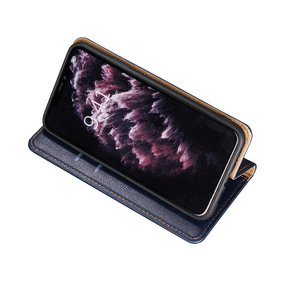 Wallet Stand Auto-absorbed Leather Case for OnePlus Nord N10 5G