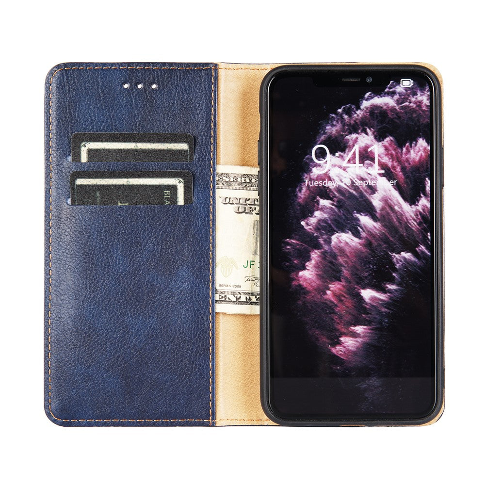 Wallet Stand Auto-absorbed Leather Case for OnePlus Nord N10 5G