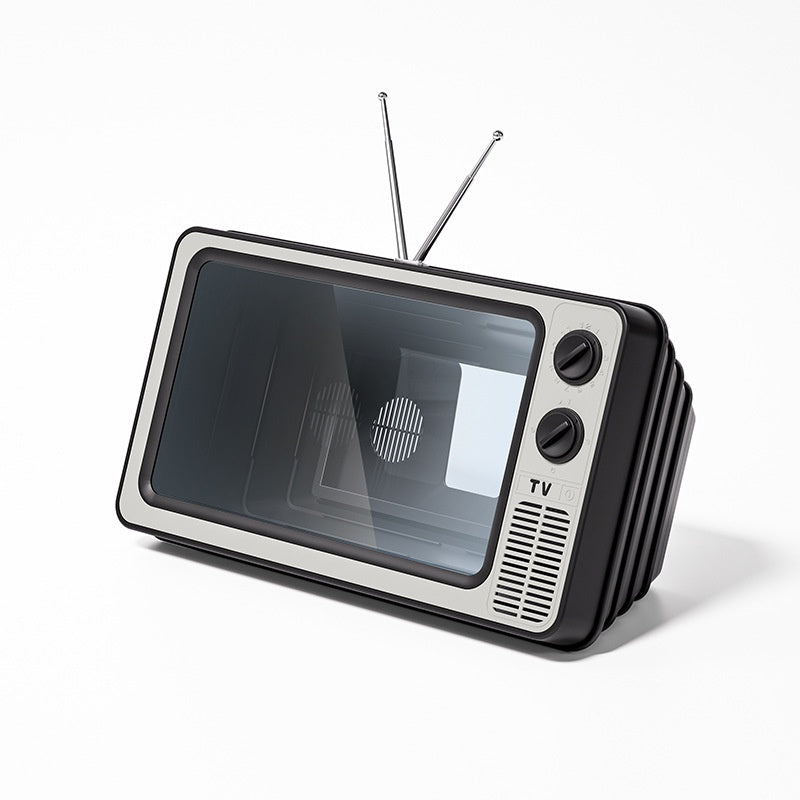 12 Inch Phone Screen Magnifier Retro TV Design 2-3X Amplifier for 4.0-6.6 Inch Smartphones
