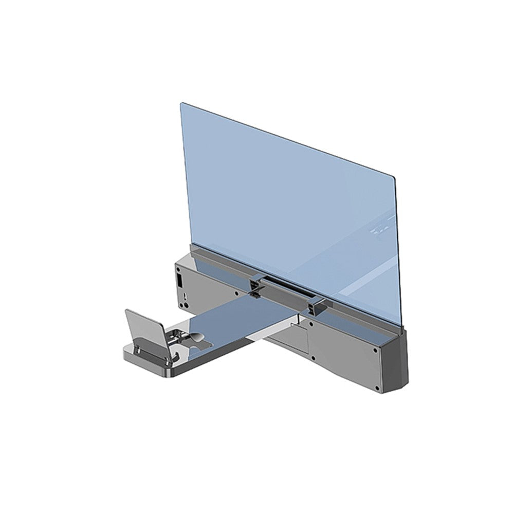 12 inch 3D Mobile Phone Screen Amplifier Foldable HD Acrylic Phone Video Magnifying Glass with Stereo Bluetooth-compatible Speaker