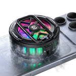 ESSAGER K51 Magnetic Digital Display Phone Cooler RGB Lighting Gaming TEC Cooling Fan Radiator for Smartphone