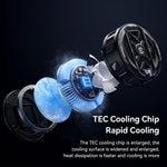 ESSAGER K51 Magnetic Digital Display Phone Cooler RGB Lighting Gaming TEC Cooling Fan Radiator for Smartphone
