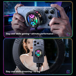 ESSAGER K51 Magnetic Digital Display Phone Cooler RGB Lighting Gaming TEC Cooling Fan Radiator for Smartphone