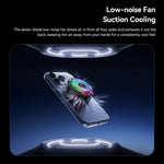 ESSAGER K50 Magnetic Digital Display Phone Cooler TEC Semiconductor AI Temperature Control RGB Lighting Cooling Fan for Gaming