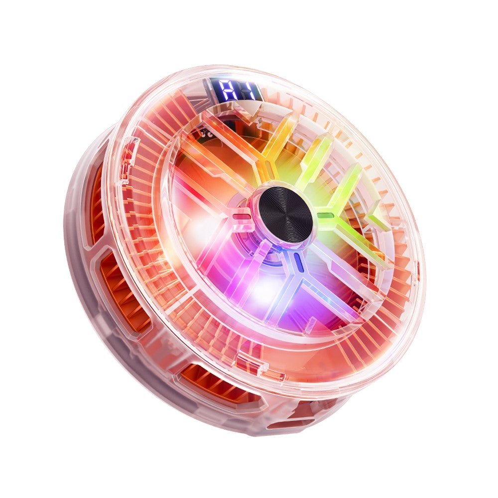 ESSAGER ES-SR01 Magnetisk Digital Skærm Telefonkøler TEC Køling RGB Belysning 3-Niveauer Temperaturkontrol Køleventilator til Gaming