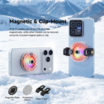 ESSAGER ES-SR01 Magnetisk Digital Skærm Telefonkøler TEC Køling RGB Belysning 3-Niveauer Temperaturkontrol Køleventilator til Gaming