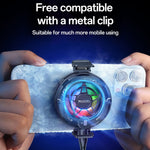 YESIDO C226 Semiconductor Cooling Phone Cooler Magnetic Ring Design RGB LED Temperature Display Gaming Radiator