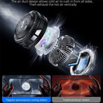 YESIDO C324 Magnetic Phone Cooler Semiconductor Radiator Digital Display RGB Gaming Cooling Fan