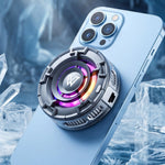 WLX-MB1 Telefonkøler Gaming Køleventilator 3 Justerbare Hastigheder Magnetisk Halvleder Hurtigkøler med RGB-lys