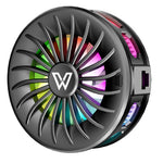 WLX-MB1 Telefonkøler Gaming Køleventilator 3 Justerbare Hastigheder Magnetisk Halvleder Hurtigkøler med RGB-lys
