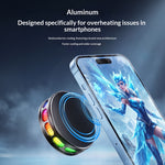 WLX-MB2 Magnetic Semiconductor Phone Cooler Fan Smart Temperature Control RGB Cooling Pad for Mobile Games