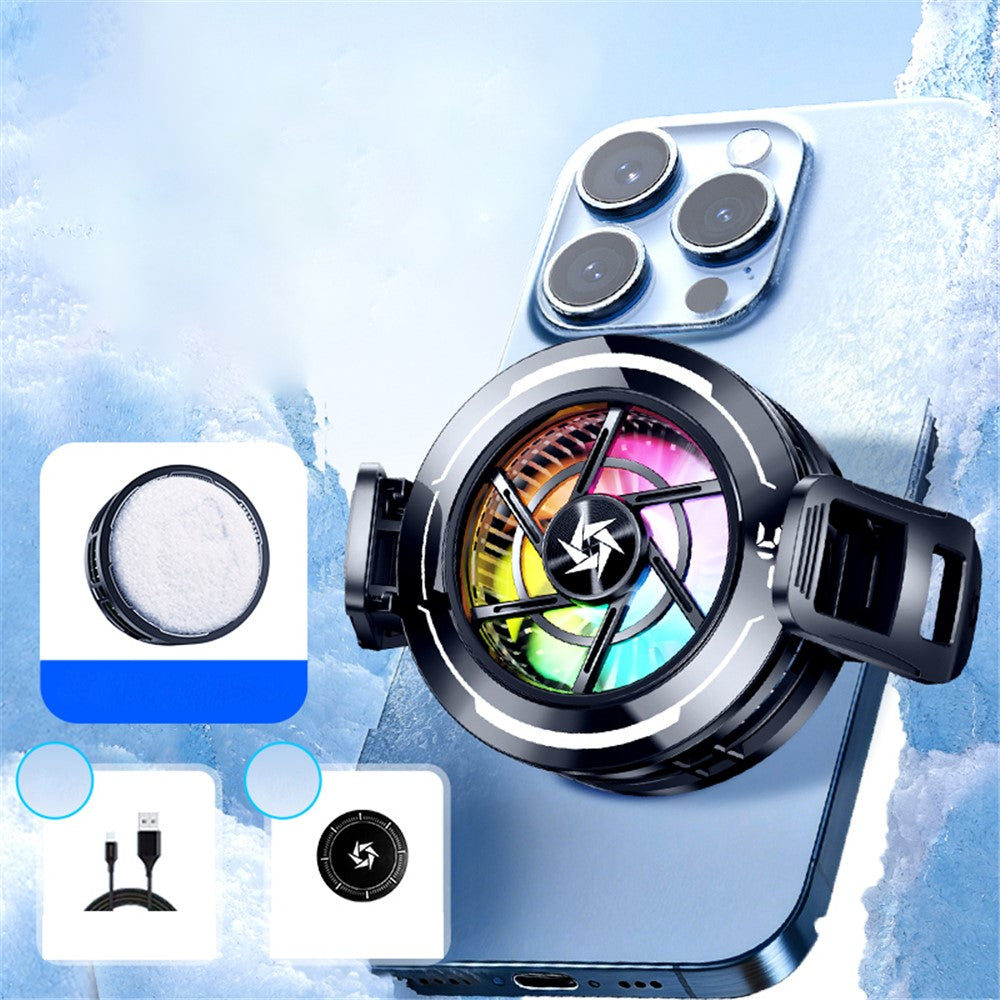 SL70 Magnetisk Telefonkøler AI Temperaturkontrol Digitalt Display RGB Blæser Halvlederkøler til Gaming