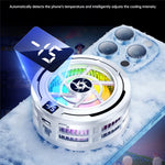 SL70 Magnetisk Telefonkøler AI Temperaturkontrol Digitalt Display RGB Blæser Halvlederkøler til Gaming