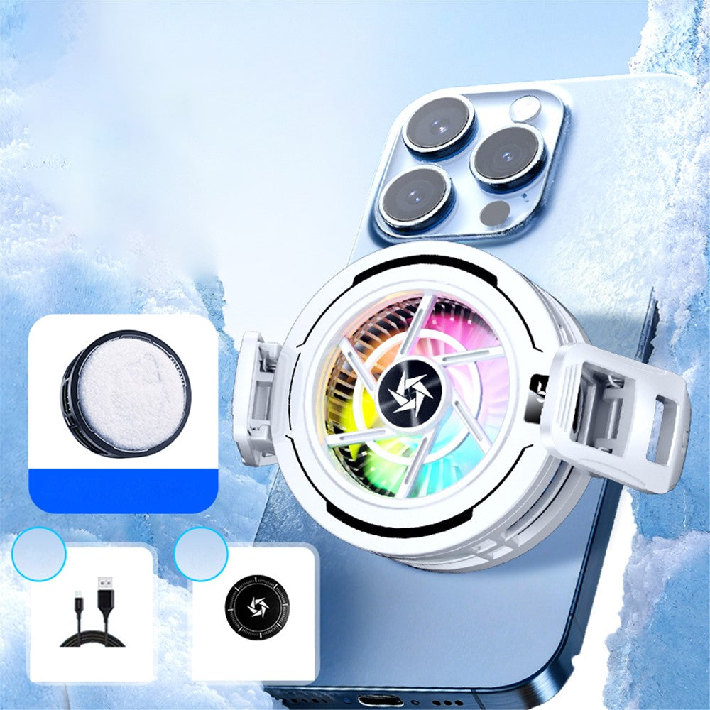 SL70 Magnetisk Telefonkøler AI Temperaturkontrol Digitalt Display RGB Blæser Halvlederkøler til Gaming