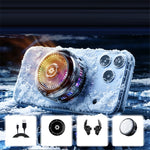 SL87 Magnetic Semiconductor Phone Cooler Digital Display RGB 3-Speed Air Intake Cooling Fan for Gaming