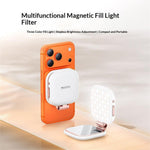 YESIDO DH18 4-i-1 Magnetisk Fyldlys med Standerspejl 750mAh LED Ringlys Trinløs Lysstyrkejustering Lampe