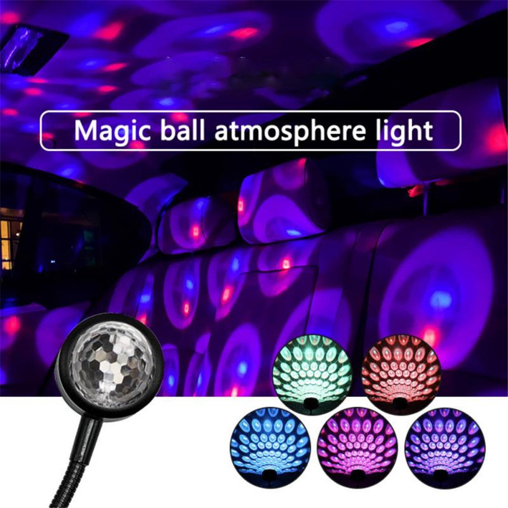 M9 Nattlampa för biltak LED-atmosfärlampa Bärbar justerbar USB Romantisk atmosfärsdekorationslampa för bilar, sovrum, fester