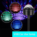 M9 Nattlampa för biltak LED-atmosfärlampa Bärbar justerbar USB Romantisk atmosfärsdekorationslampa för bilar, sovrum, fester