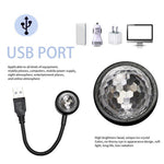 M9 Nattlampa för biltak LED-atmosfärlampa Bärbar justerbar USB Romantisk atmosfärsdekorationslampa för bilar, sovrum, fester