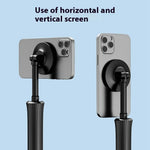 A004 Magnetiskt mobilstativ med stativ, lätt och bärbar mobilhållare med 360 graders rotation