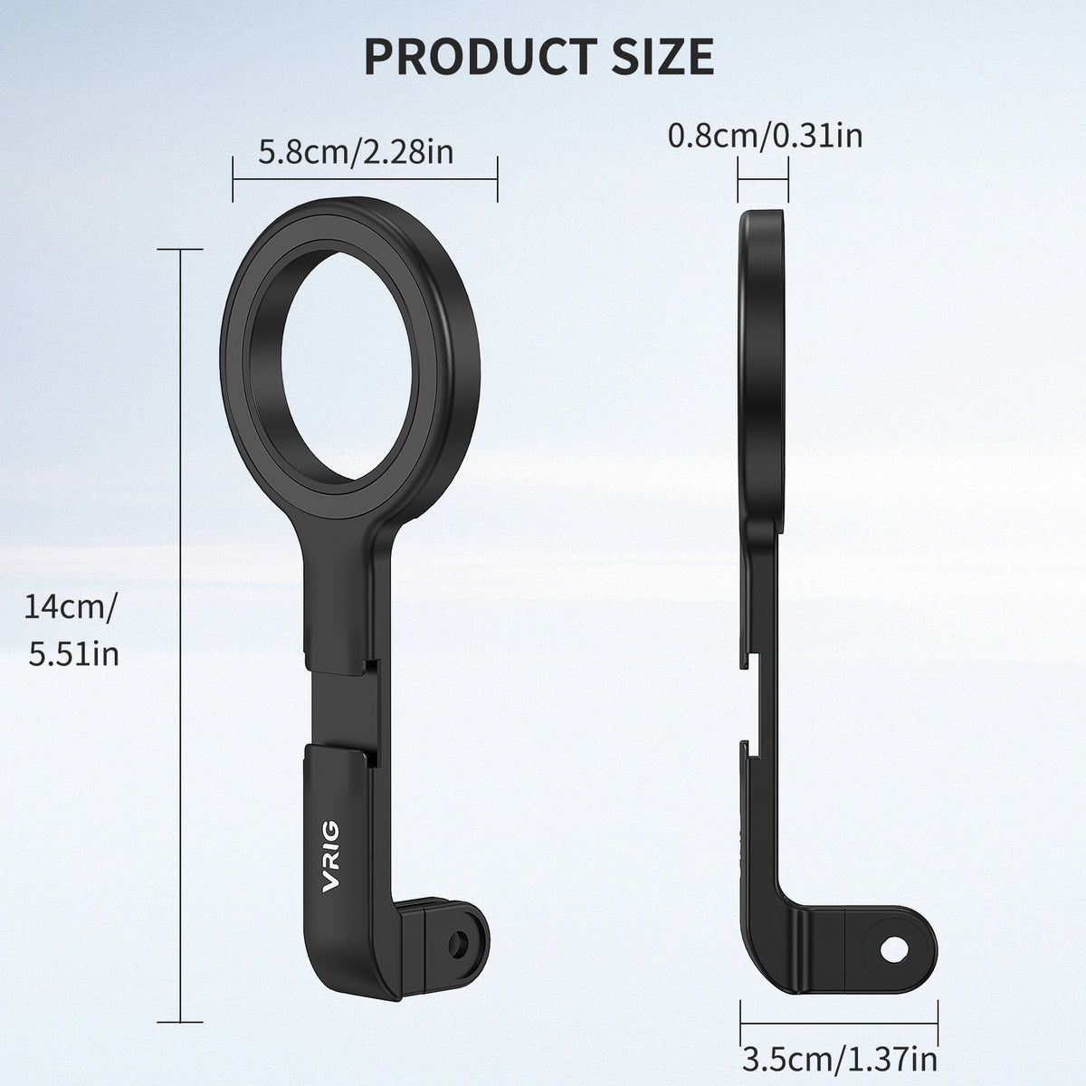 VRIG 360 Degree Rotation Magnetic Phone Mount Multi-function Selfie Stick Photography Tripod