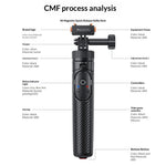 YESIDO SF38 Magnetic Quick-Release Selfie Stick for Insta360 X5 / X4 / X3 / Ace Pro 2 / Ace Pro Remote Control Telescoping Tripod