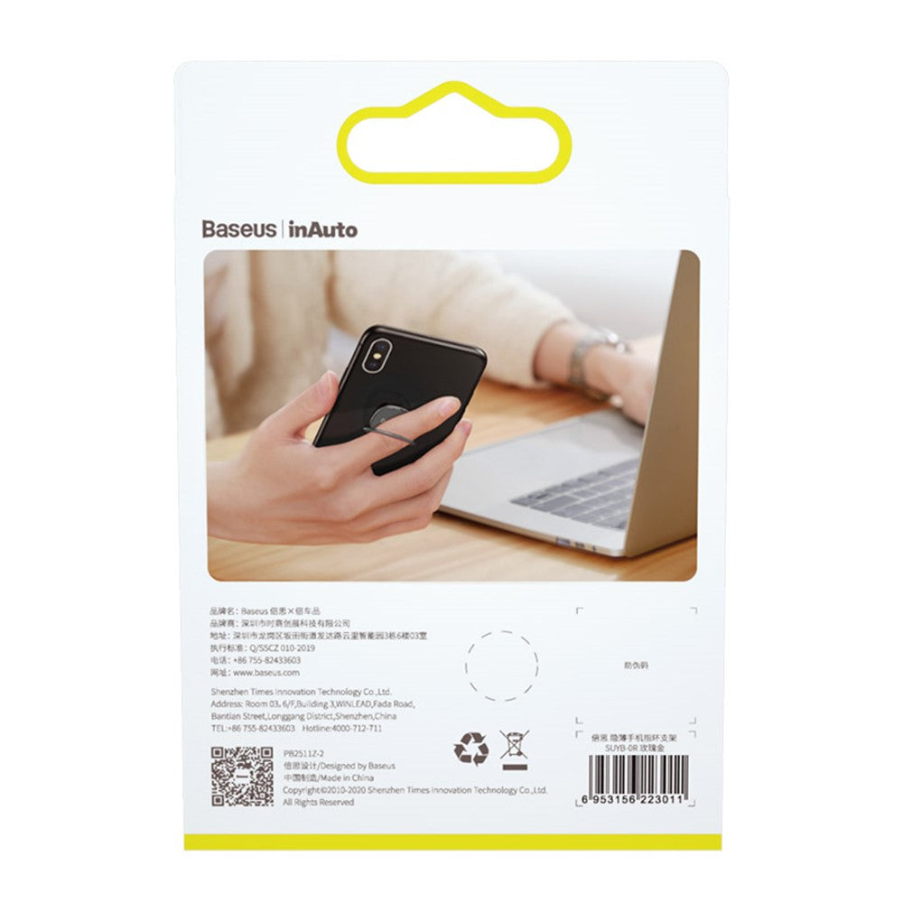 BASEUS Universal Phone Ring Holder Stand Phone Finger Kickstand Grip