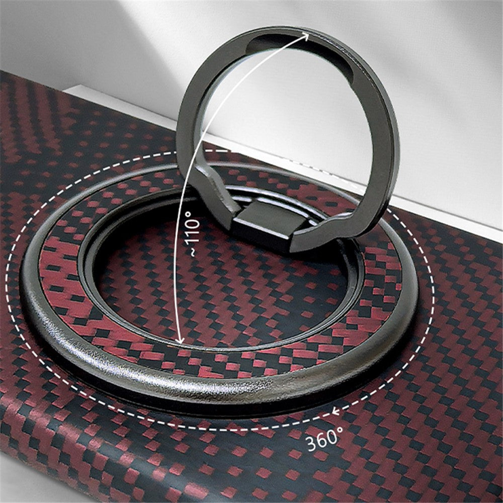 Aramid Fiber Magnetic Kickstand for Cell Phone Finger Ring Grip Holder