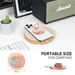AHASTYLE DD-01 Phone Ring Holder Aluminum Alloy Phone Grip Stand Adjustable Angle