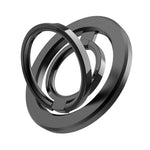Double Ring Double Sided Magnetic Phone Ring Holder Ultra Strong Magnets 180° Flip Kickstand