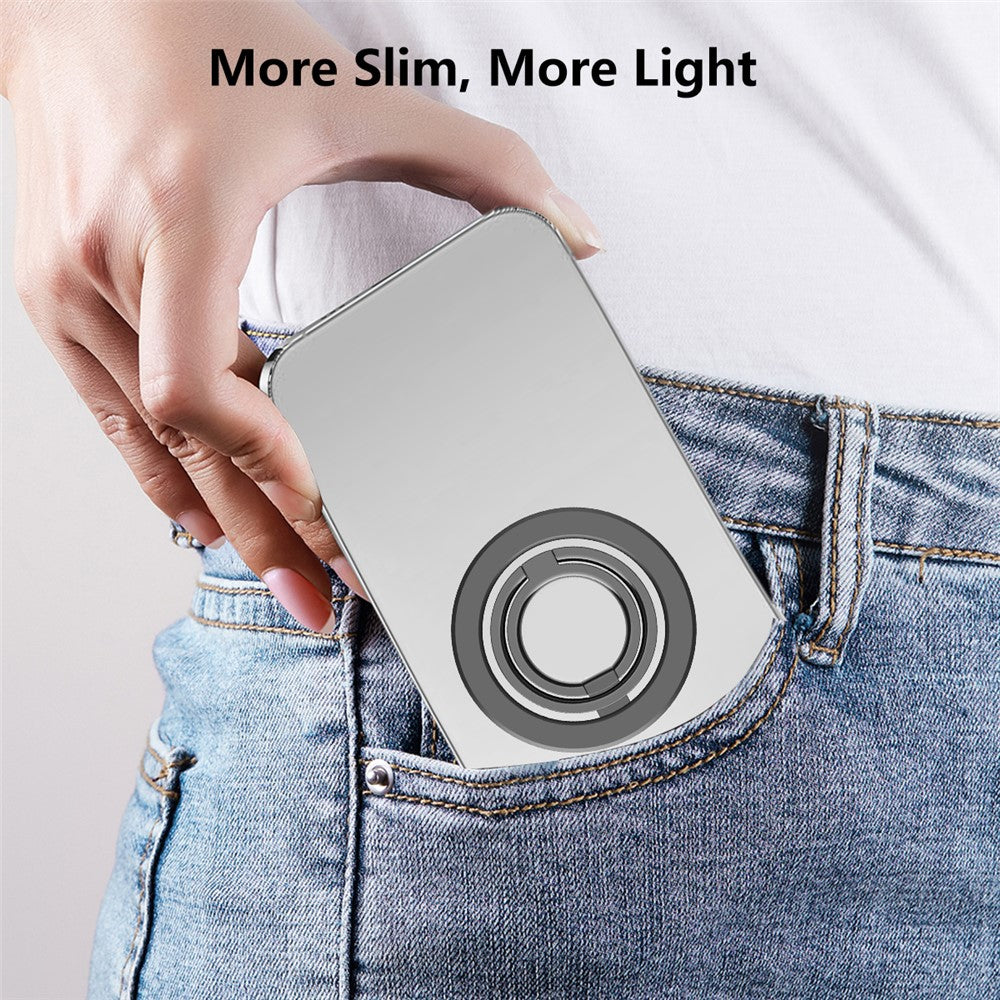 Double Ring Double Sided Magnetic Phone Ring Holder Ultra Strong Magnets 180° Flip Kickstand