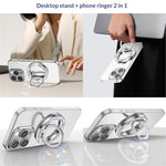 Phone Ring Holder Epoxy Glitter Crystal Diamond Ring Stand 125° Flip Ring Grip Desktop Kickstand