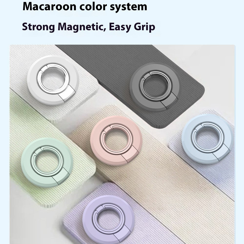 Magnetic Ring Holder Donut Shape Phone Stand 360° Flip Desktop Kickstand