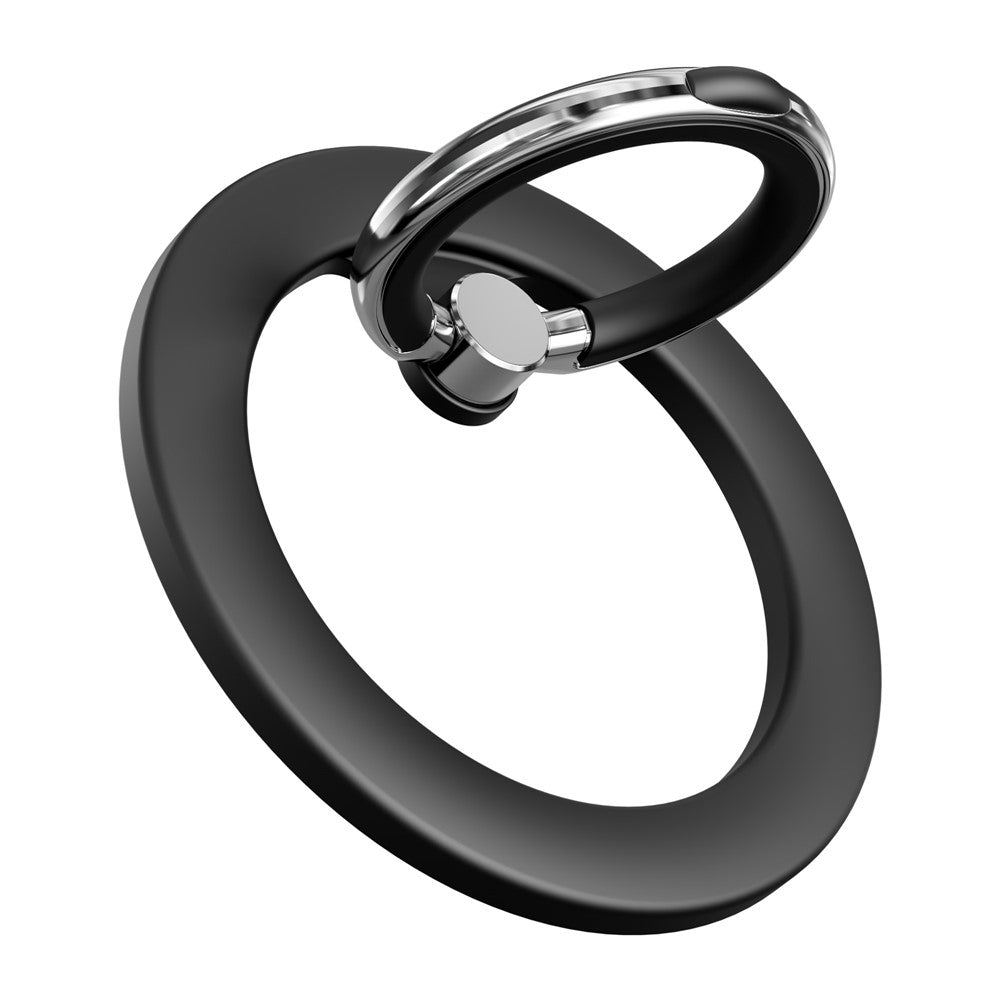 Silicone Feel Magnetic Phone Ring Stand 360° Rotation Foldable Finger Grip Holder Kickstand