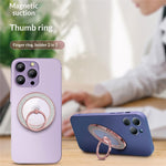 Glitter Magnetic Ring Holder Stand 360° Rotating Phone Grip Finger Ring Kickstand